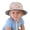 Beige, variant on Kids Girl Sun Hat UPF 50+ Shark Print White White Wide Brim Bucket Hat with Adjustable Chin Strap for Summer Beach Travel,Size 44