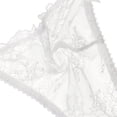 thumbnail image 4 of Sous-vêtements pour Femmes en Maille Transparente Lingerie Broderie Soutien-Gorge et String et Bas, 4 of 5