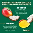 thumbnail image 4 of NATOO Biscuits for Small Dogs - Crunchy Treats Coconut & Mango – Healthy Natural Dog Biscuits, Rich in Omega 6, Prebiotics & Fibers, Antioxidants for Immunity (Puppies, 8 oz), 4 of 8