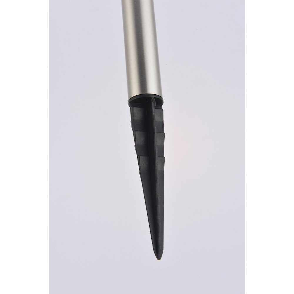Outdoor silver LED 3000K pathway light in pack of 6