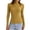 301#Yellow, variant on Womens Modal Ribbed Long Sleeve Mock Neck Tees Lettuce Trim Fitted Slim Fall Warm Basic Layering Shirts Yellow L