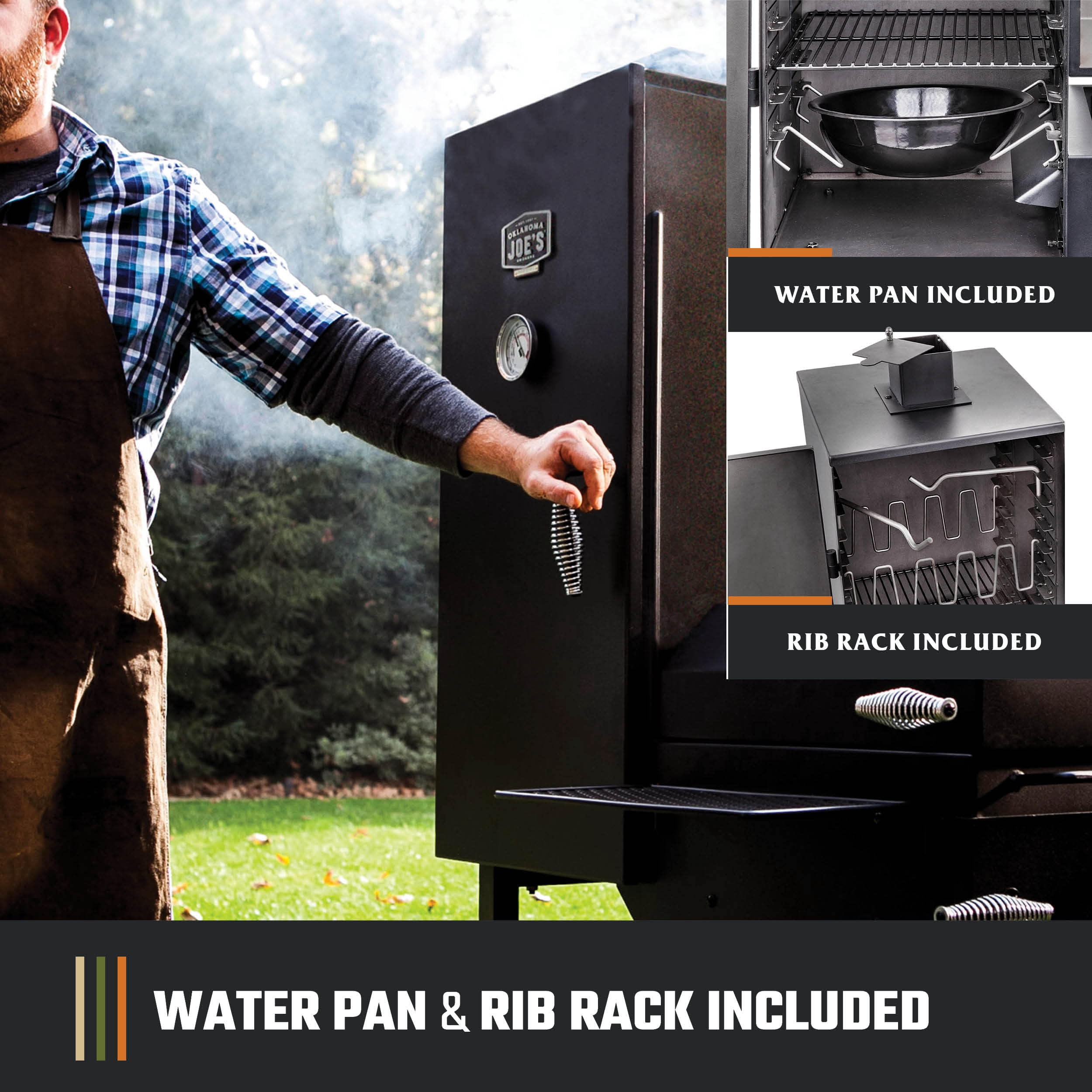 Oklahoma Joe's Bandera Smoker with High-Temp Steel, 992 sq. in