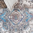 thumbnail image 5 of JONATHAN Y 4 x 6 Area Rug, Kesan Vintage Medallion - Turquoise/Gray, RES106A-4, 5 of 8