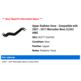 thumbnail image 2 of Upper Radiator Hose - Compatible with 2007 - 2011 Mercedes-Benz CLS63 AMG 2008 2009 2010, 2 of 2