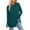Blue(New), variant on PNTUTB Women's Solid Color Crew Neck Long Sleeve Undershirt Long Length Thumb Holes for Fall Winter