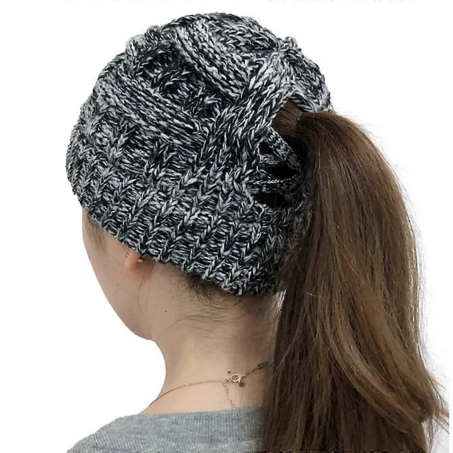 winter knitting cap pattern hats caps for women knitted baseball cap ponytail
