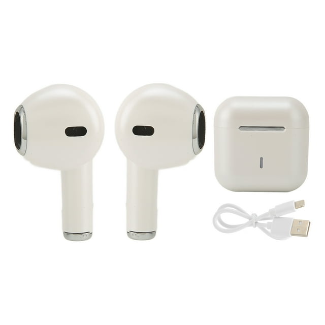 Auriculares inalámbricos verdaderos NikouMX Bluetooth 5.0 sonido estéreo color blanco perla