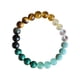 thumbnail image 1 of Pulsera de ojo de tigre Pulsera elástica con cuentas hecha a mano para hombre y mujer Pulsera verde para pareja, 1 of 8