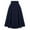 Navy, variant on Pisexur Women's Vintage Plaid Skirt Side Split Skirt Elastic High Waisted Midi A-Line Flowy Skirts with Pockets