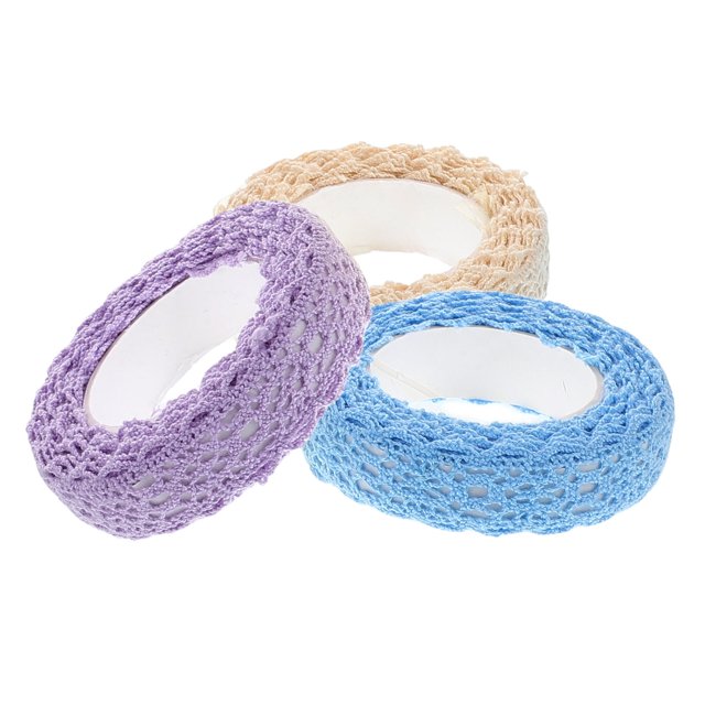 unbranded Elegant Cloth Lace Tapes Adhesive for Creative Scrapbooking Handmade Diaries and Cards