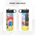 thumbnail image 4 of Adventure Time Jake The Dog 18oz Insulated Water Bottle With Handle, Stainless Steel Water Bottles With Wide Mouth, Double Wall Vacuum Sports Water Bottle, 4 of 8
