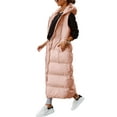 thumbnail image 4 of Winter Women Sleeveless Hooded Vest Coat Casual Solid Warm Parka Vest, 4 of 4