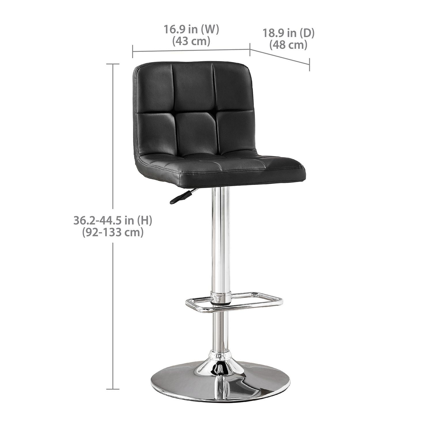 Hometrends Quilted Swivel Bar Stool, Hometrends Swivel Bar Stool