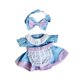 thumbnail image 5 of Ropa de Muñeca de peluche de 20 cm para vestir cómoda elegante para niñas y niños regalo de bricolaje accesorios para fotos falda azul violeta perfecl, 5 of 8