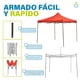 thumbnail image 2 of Carpa Toldo Plegable 3x3 Impermeable Retractil Jardin Onof Rojo, 2 of 6
