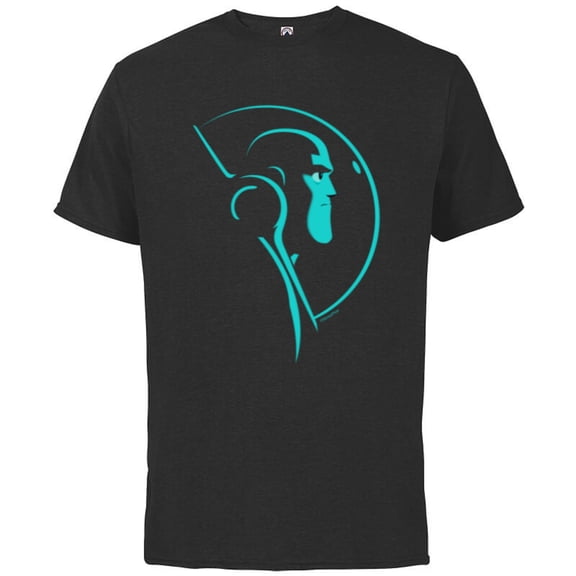 Disney and Pixar’s Lightyear Buzz Profile - Short Sleeve Cotton T-Shirt for Adults - Customized-Black