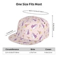 thumbnail image 2 of Flat Bill Trucker Hats for Women Men - Cute Cartoon Ice Cream Print Adjustable Flat Baseball Cap Snapback Hats Dad Hats for Men, 2 of 7
