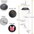 thumbnail image 2 of LINLIN Solar Wind Chimes for Garden, Butterfly Solar Lights Outdoor Garden Wind Chimes,Color Changing LED Mobile Wind Chime,Wind Chimes Outdoor,Butterfly Garden Decor, 2 of 7