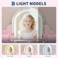 thumbnail image 3 of EDTara Lighted Vanity Set for Kids, Girls Dressing Table and Stool with LED Mirror, Drawer & Storage Shelves for Ages 3-9, 3 of 7