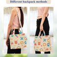thumbnail image 4 of FORMRS Womens Corduroy Tote Bag Crossbody Shoulder Handbag with Pocket, Beach Pattern, 4 of 7