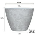 thumbnail image 3 of Grey Concrete Planter, 3 of 5