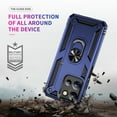 thumbnail image 7 of Decase Compatible with Moto G 5G(2025) Case+1-Pack Tempered Screen Protector, Military Grade Drop Protection Cover with 360° Rotating Kickstand, Heavy Duty Shockproof Rugged Phone Case,Blue, 7 of 7