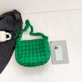 thumbnail image 4 of Bolsas De Hombro Bolso Bandolera Para Mujer, Bolso De Mano De Algodón Acolchado A Cuadros Para Mujer, Bolso De Mano, 4 of 8