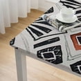 thumbnail image 5 of BANET  Geometric Table Cloth Modern and Minimalist Tablecloth Linen Farmhouse Decoration  Rectangle Printed Boho Pattern Non-Fade Washable Square Table Cover for Kitchen Dining Tabletop white, 5 of 8