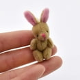 thumbnail image 3 of Soft 5cm Mini Joint Bear/Rabbit Dollhouse Ornaments Stuffed Toys :12 Dollhouse Decor , Rabbit, 3 of 8