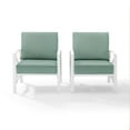 thumbnail image 3 of Crosley Furniture Kaplan Patio Arm Chair in Mist and White (Set of 2), 3 of 7