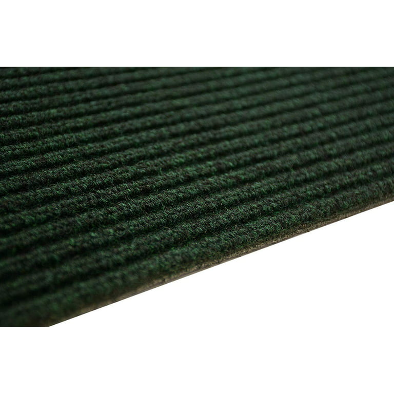Rug Runner Green Color Custom Size Indoor Outdoor Slip Skid