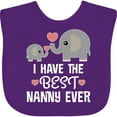 thumbnail image 3 of Inktastic Best Nanny Ever Grandchild Boys or Girls Baby Bib, 3 of 4