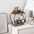 thumbnail image 4 of Perfume Organizer for Dresser, Black Bathroom Counter Organizer, 2 Tier Vanity Makeup Organizer, Bathroom Organizer and Storage for Skincare Cosmetic Perfume Display Stand for Bedroom Decor, 4 of 18