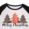 thumbnail image 2 of Girl’s Christmas Set Long Sleeve Top Leopard Flared Trousers, 2 of 5