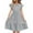Gray-19, variant on Avrntaa Cute Ruffle Sleeve Girls Summer Dress Casual Crewneck Swing A-Line Midi Dress for Age 5 to 14