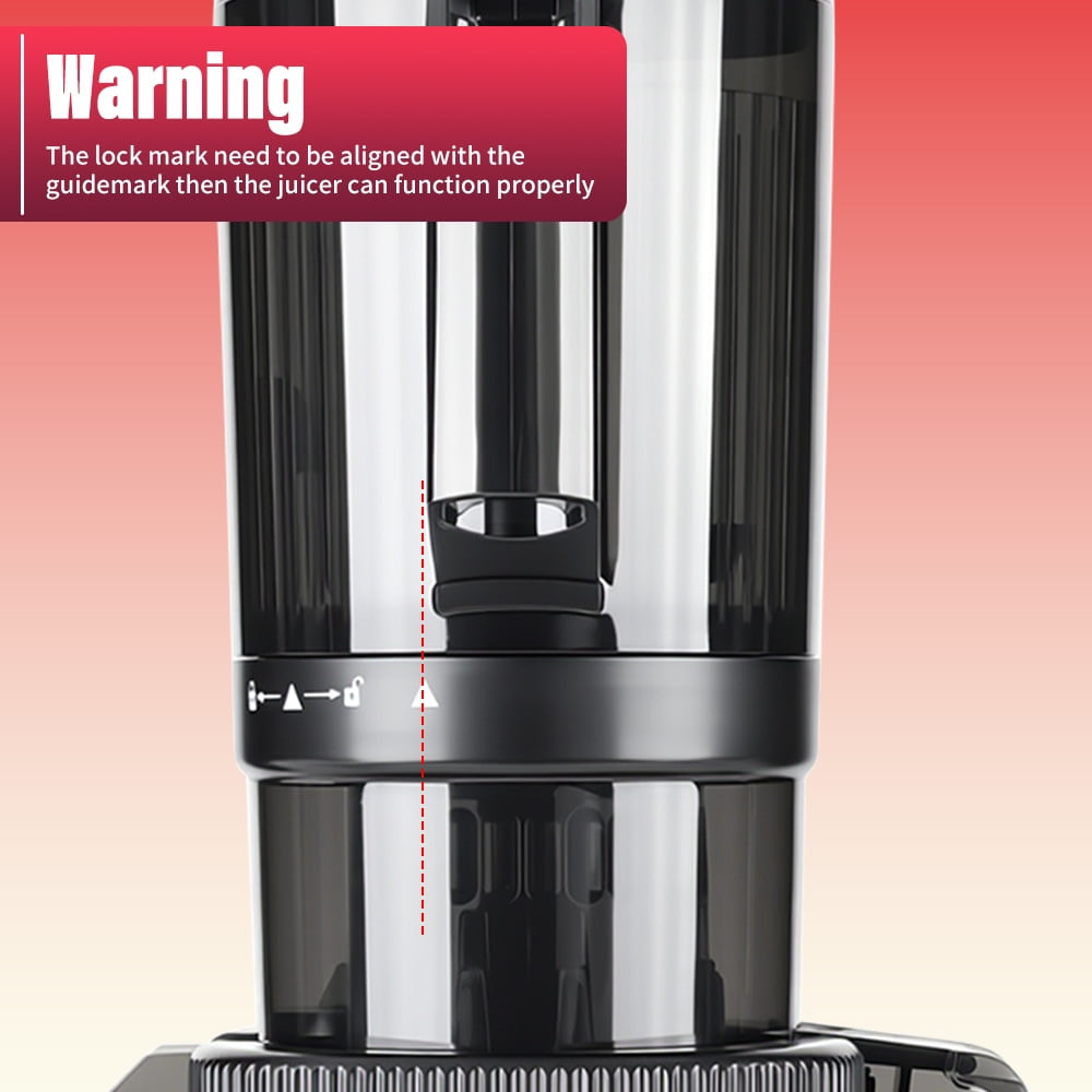 Cold Press Juicer, Kepeak Masticating Juicer with Wide Feed Chute, 200w Slow Juicer Machines