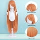 thumbnail image 2 of Disfraz universal de anime UTIEHD de 100 cm de largo, para cosplay, color naranja, 2 of 6