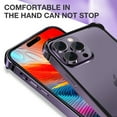 thumbnail image 6 of SaniMore for iPhone 13 Pro Max 6.7" 2021 Case, Heavy Duty Protective Alloy Back Shockproof TPU Frame Wear-resistant Anti-fall Anti-scratch Slim Lightweight Hybird Case For iPhone 13 Pro Max, Black, 6 of 9