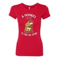 thumbnail image 2 of Wild Bobby A Mother's Love Is Like No Otter Women Slim Fit Junior Tee, 2 of 6