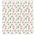 thumbnail image 3 of Ambesonne Lobster Shower Curtain, Watercolor Crustacean, 69"Wx84"L, Vermilion Khaki and Grey, 3 of 3