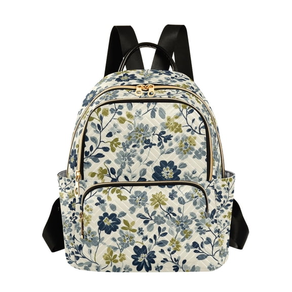 FORMRS Mini Backpack Purse for Women Travel Daypack Casual Shoulder Bag, Light Floral