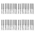 thumbnail image 1 of 40 Pcs Two Flutes Straight End Mills Straight Slot Bit Wood Cutter Two Double Flute Bits 3.175X2X17mm for CNC Router,40pcs * CNC Router Bits,Silver, 1 of 10