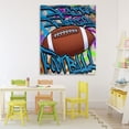thumbnail image 3 of Stupell Industries Contemporary Faith Family Football Graffiti Canvas Art, 36 x 48, by Marcus Prime, 3 of 8