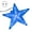 Blue EU Plug, variant on Hadanceo Christmas Tree Topper Star with LED Light Creative Shape Plug-Play IP65 Waterproof Glowing Five-Pointed Star Xmas Tree Ornament