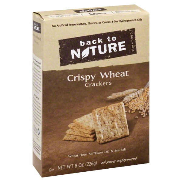 Back To Nature Whole Wheat Crackers Back to Nature Crispy Wheat Crackers, 8 Oz. - Walmart.com - Walmart.com