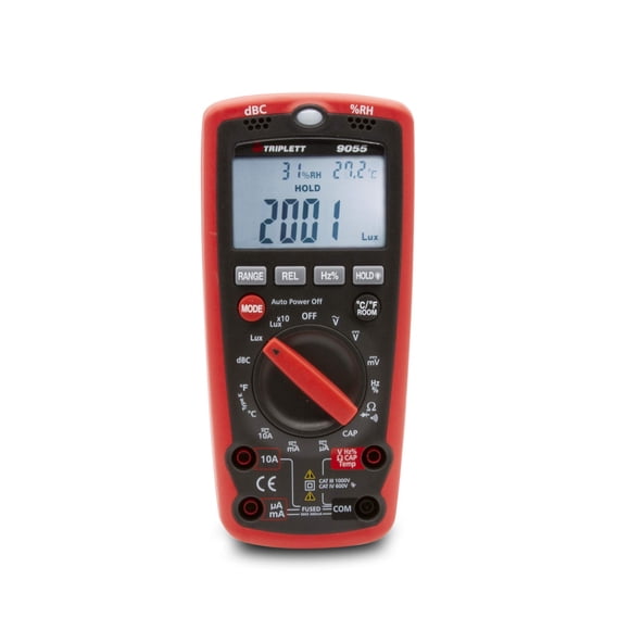 Multímetro digital Triplett 9055 6 en 1 4000 con sonido y luz