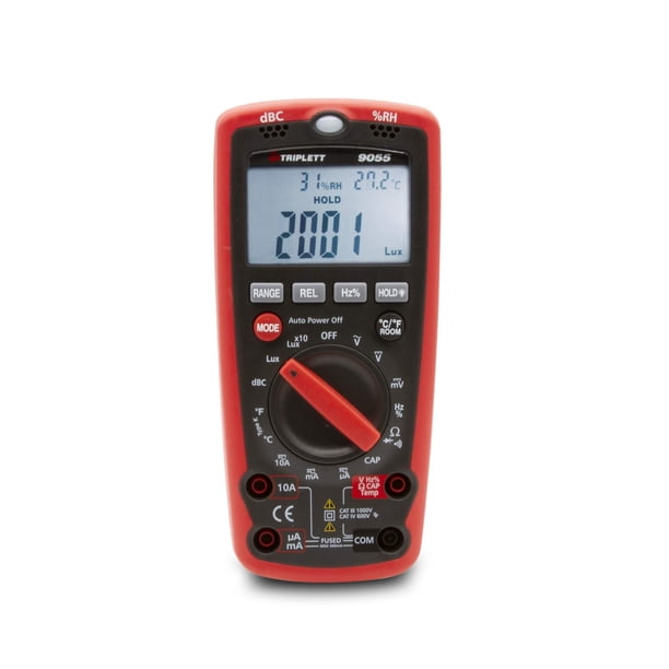 Multímetro digital Triplett 9055 6 en 1 4000 con sonido y luz