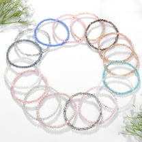 Artificial Crystal Elastic String Bracelet For Women
