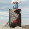 thumbnail image 7 of Fuzoiu Dark Red Hooded Girl Print Suitcase Cover,Washable Luggage Covers for Suitcase,Elastic Luggage Protector Cover,Scratch Resistant Travel Suitcase Covers-Large, 7 of 7