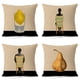 thumbnail image 1 of Juego de fundas de almohada de felpa con diseño artístico, 35 x 35 cm (4 unidades), 1 of 2